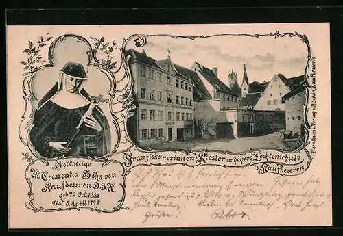 AK Kaufbeuren, Franziskanerinnen-Kloster mit Nonne