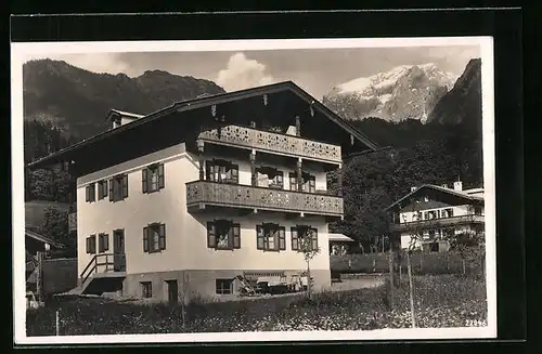 AK Königsee b. Berchtesgarden, Ansicht des Hotelhauses Bergblick