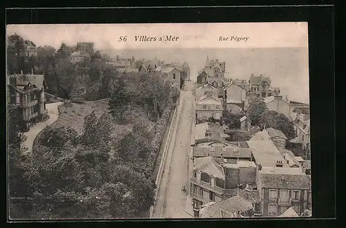 AK Villers-sur-Mer, Rue Pégory