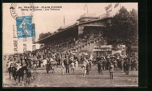AK Deauville-Plage Fleurie, Champ de Courses - Les Tribunes