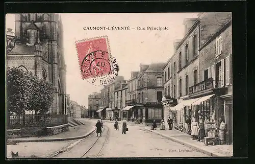 AK Caumont-L`Éventé, Rue Principale