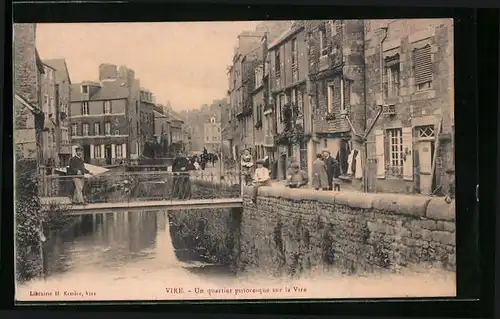 AK Vire, Un quartier pittoresque sur la Vire