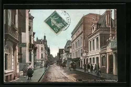 AK Trouville, Postes et Télégraphes