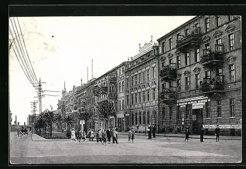 AK Graudenz, Strassenpartie am Getreidemarkt