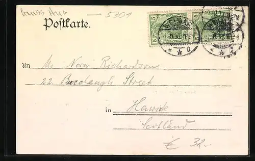 AK Buchfart, Gasthof zum goldenen Stern, Teilansicht