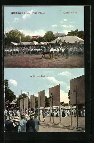 AK Naumburg a. S., Kirschfest, Knabenturnen und Armbrustschiessen