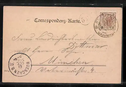 AK Linz a. d. Donau, an der Mariensäule auf dem Marktplatz