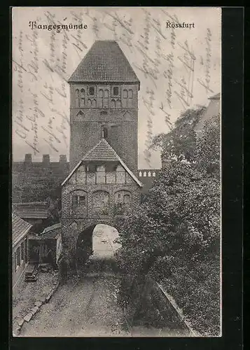 AK Tangermünde a. Elbe, Rossfurt, Tordurchblick