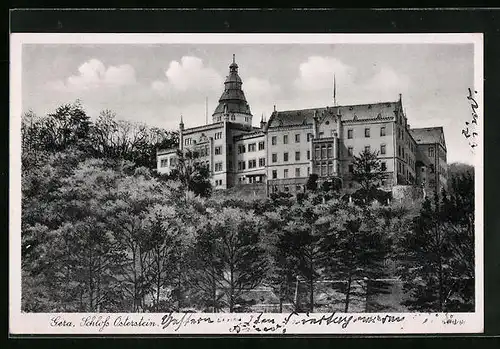 AK Gera, Ansicht von Schloss Osterstein