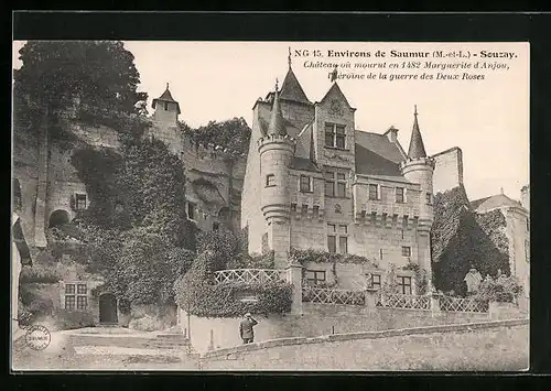AK Souzay, Chateau ou mourut en 1482 Marguerite d`Anjou