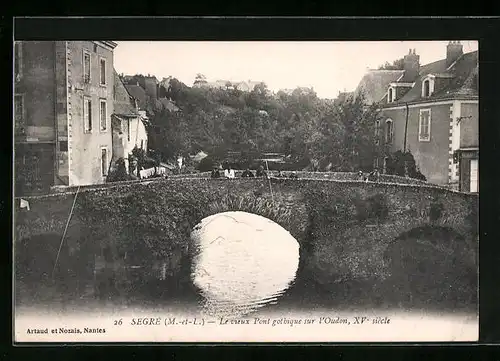 AK Segre, Le ieux Pont gothique sur l`Oudon