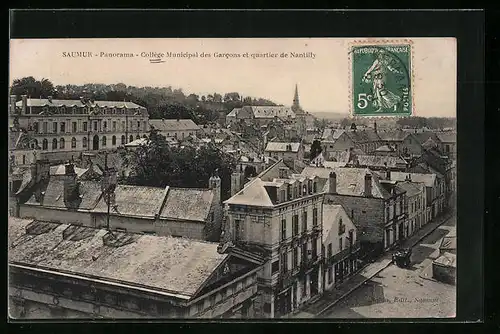 AK Saumur, Panorama, College Municipal des Garcons et quartier de Nantilly