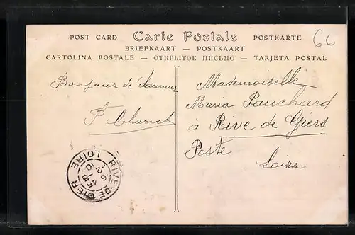 AK Saumur, Ancienne Tour des Fortifications et le Quai de Limoges