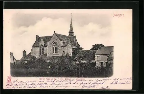 AK Angers, Vieille Eglise de Notre Dame de Behuard