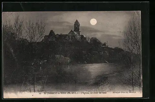 AK St-Florent-le-Vieil, L`Eglise au clair de lune