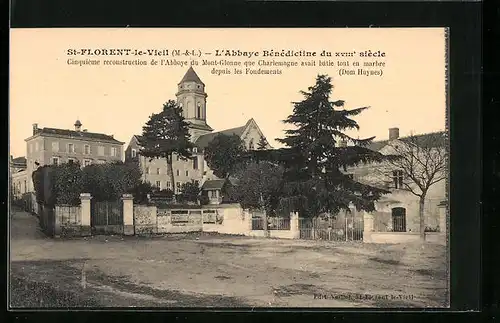 AK St-Florent-le-Vieil, L`Abbaye Benedictine du XVIIIe siecle