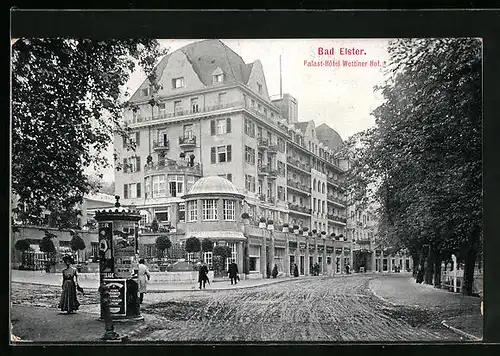AK Bad Elster, Palast-Hotel Wettiner Hof