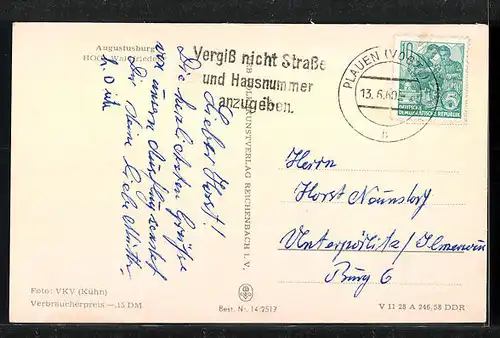 AK Augustusburg / Erzgeb., HOG Waldfrieden