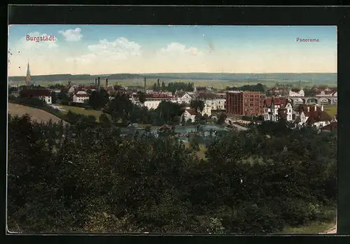 AK Burgstädt, Panorama