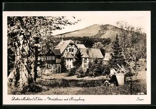AK Zella-Mehlis / Thür., Waldhaus mit Ruppberg