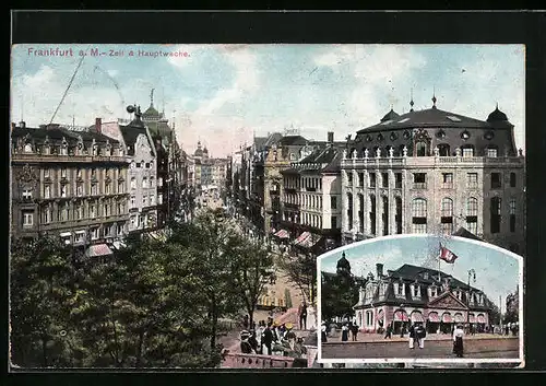 AK Frankfurt a. M., Zeil und Hauptwache