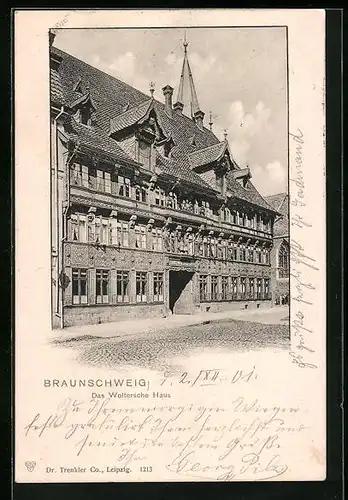 AK Braunschweig, das Woltersche Haus
