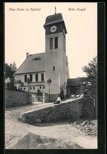 AK Kipsdorf / Sächs. Erzgeb., Neue Kirche