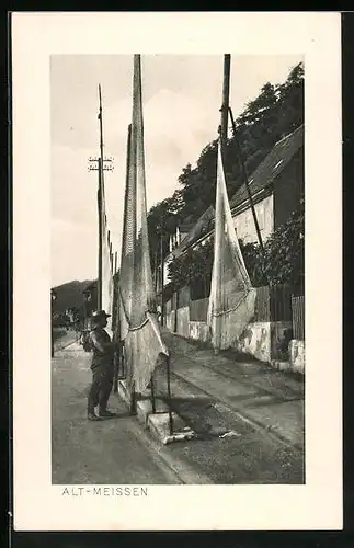 AK Alt-Meissen, Fischer an den alten Fischerhäusern