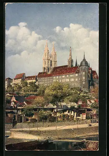 AK Meissen, Blick auf die Dom-Türme