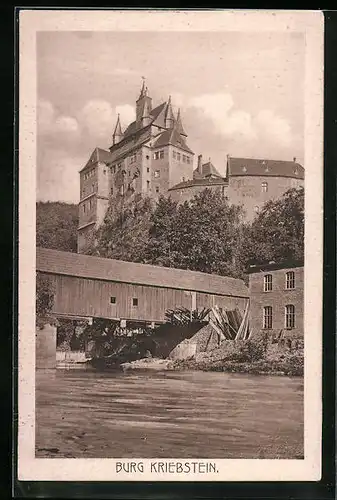 AK Kriebstein, Blick zur Burg