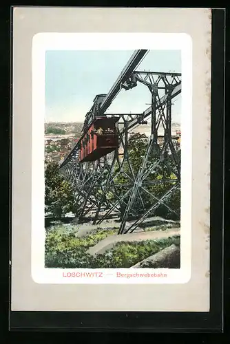 AK Dresden-Loschwitz, Bergschwebebahn