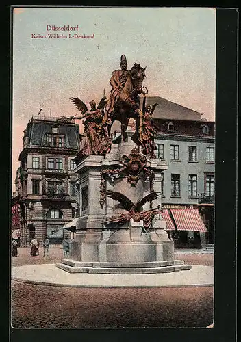 AK Düsseldorf, Denkmal Kaiser Wilhelm I.