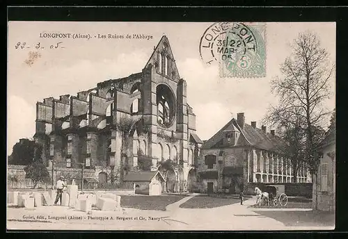 AK Longpont, Les Ruines de l'Abbaye
