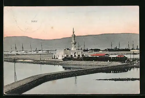AK Suez, Totale mit Hafen