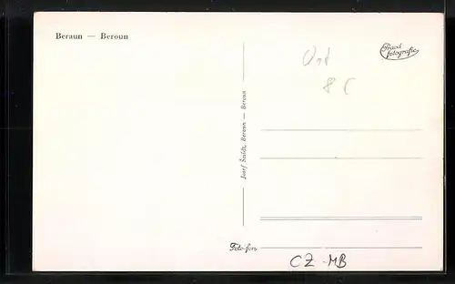 AK Beraun, Passanten am Denkmal