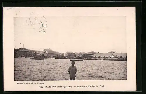 AK Majunga, Vue d'une Partie du Port