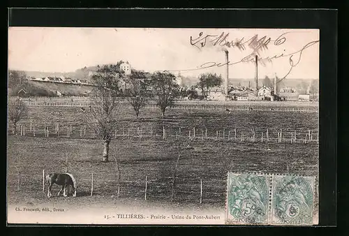 AK Tillières, Prairie, Usine du Pont-Aubert