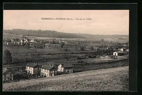 AK Perriers-sur-Andelle, Vue sur la Vallée