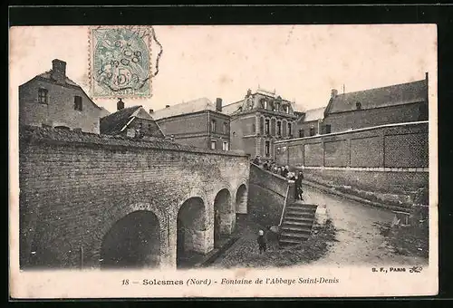 AK Solesmes, Fontaine de l'Abbaye Saint-Denis