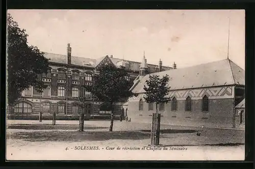 AK Solesmes, Cour de récréation et Chapelle du Séminaire