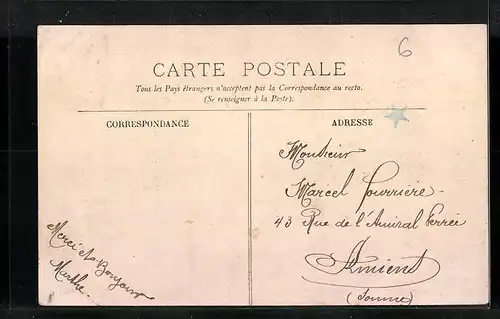 AK Cambrai, verschiedene Ortsansichten in Buchstaben