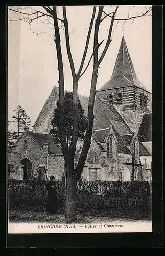AK Eringhem, Eglise et Cimetière
