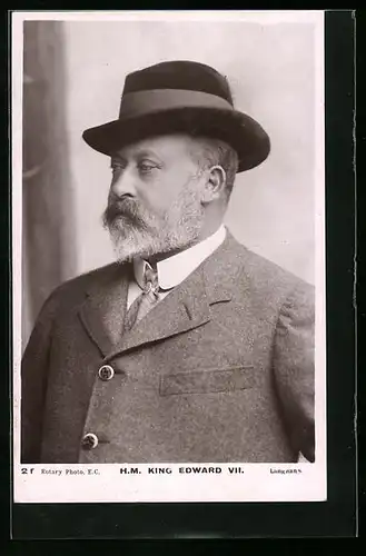 AK H. M. King Edward VII. mit Hut