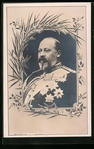 AK Portrait Edouard VV., uniformiert mit Abzeichen