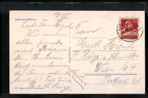 AK Andermatt, Totalansicht