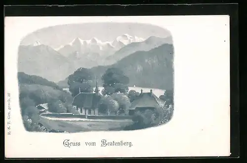 AK Beatenberg, Teilansicht mit Kirche