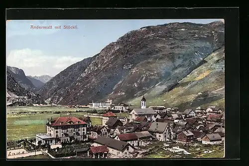 AK Andermatt, Gesamtansicht mit Stöckli