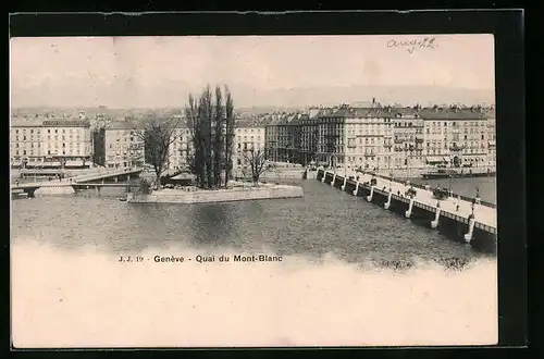 AK Genève, Quai du Mont-Blanc