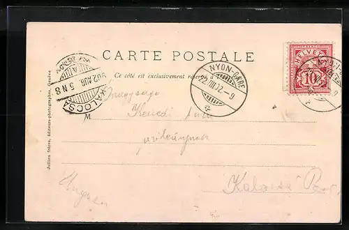 AK Genève, Quai du Mont-Blanc