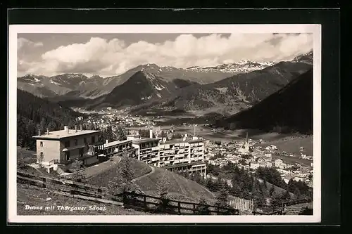 AK Davos, Gesamtansicht mit Thorgauer Sanatorium